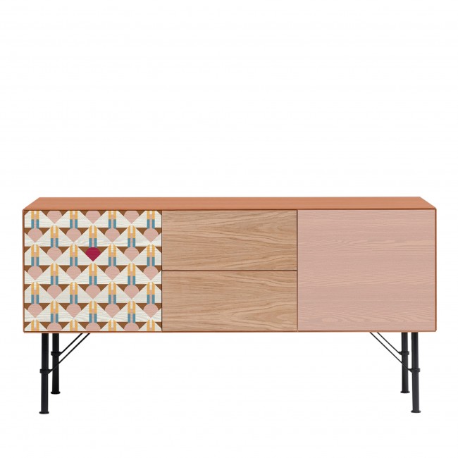 Icons Design Milano Game 2-Door & 2-Drawer Peachy 사이드BOARD 08139