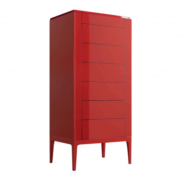Grilli Zarafa Red Tall Dresser 07524
