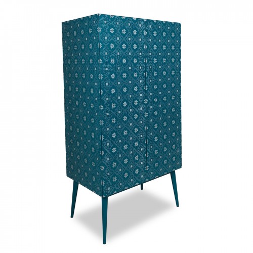 Barba Design Tiles Azure 2-Door Tall Cabinet 06530