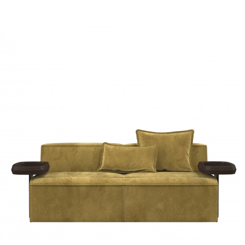 기디니 1961 Infinito Small 그린 Sofa with 사이드 테이블S by Lorenza Bozzoli 05311