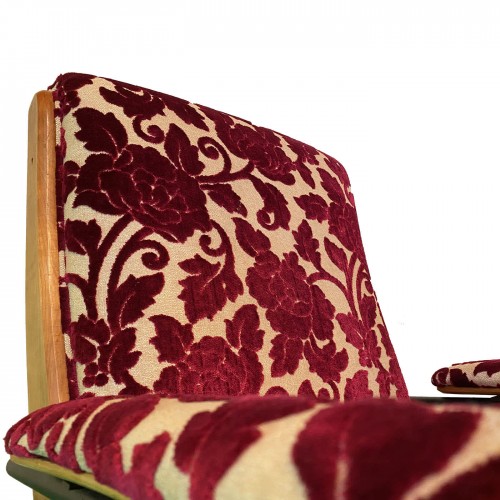 Marila Zanella Vintage-Style Set of 2 Brocade Deck 암체어 팔걸이 의자 04555