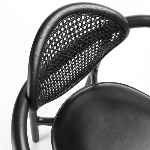 Enrico Pellizzoni Marlena 블랙 체어 의자 With 암스 by Studio Nove.3 04190