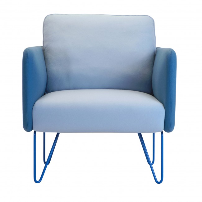 Adrenalina Duomo 블루 & Azure 암체어 팔걸이 의자 by Setsu Shinobu Ito 03633