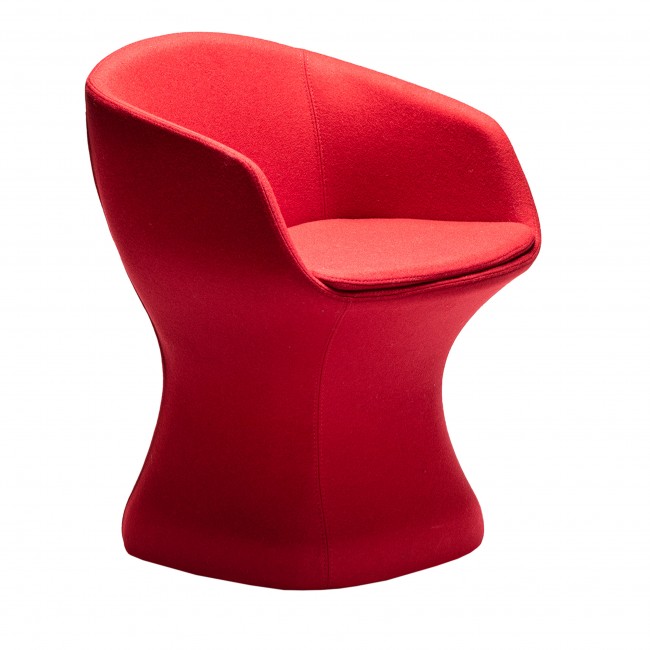Chairs & 모어 So-Pretty Red 암체어 팔걸이 의자 by Dario Deplin 03379
