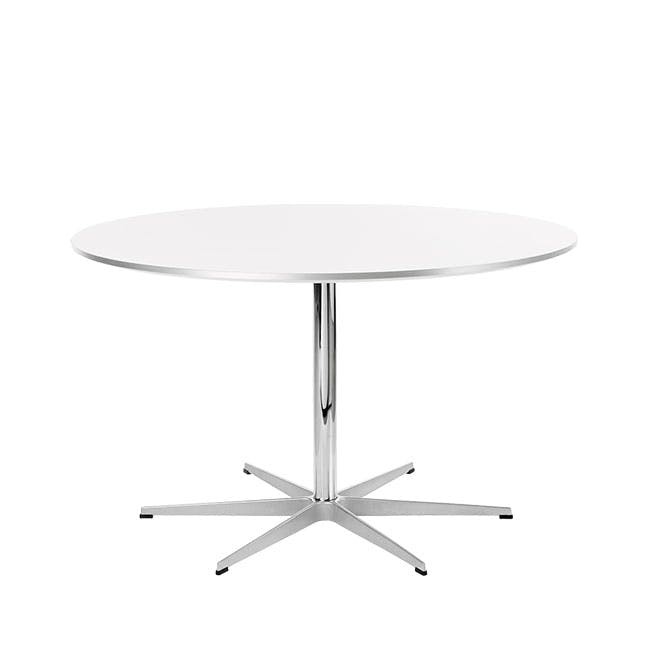 프리츠한센 서큘러 테이블 A826 (145cm) - 화이트 스탠다드 라미네이트 새틴 알루미늄 엣지 00973