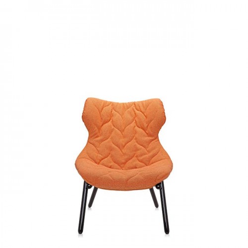 카르텔 폴리지 암체어 팔걸이 의자 (블랙) - 오렌지 Trevira 11194