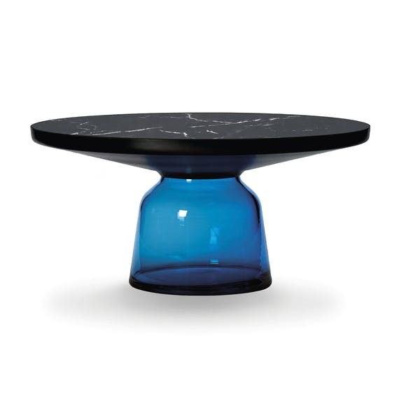 클래시콘 벨 커피 테이블 블랙 - sapphire 블루 & 마블 11148