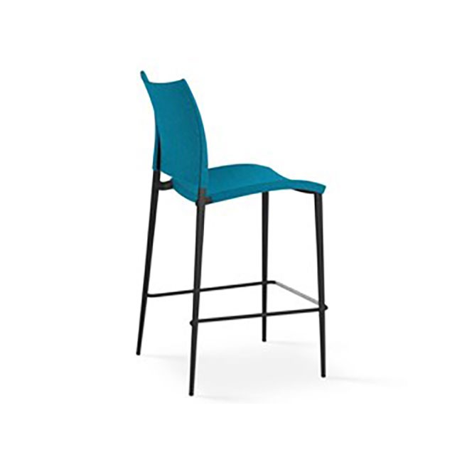 DESALTO SAND - High upholstered 패브릭 스툴 with back 08962