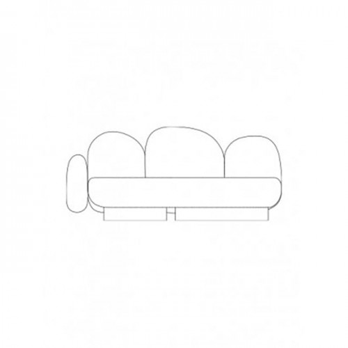 발레리 오브젝트 2-seat-sofa with 1 armrest left - gijon grey 06011