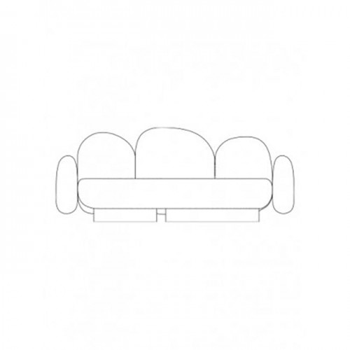 발레리 오브젝트 2-seat-sofa with 2 암레스트 - gijon grey 06010