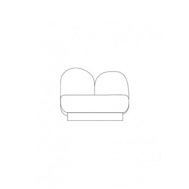 발레리 오브젝트 1-seat-sofa without armrest - bangar sand 05638
