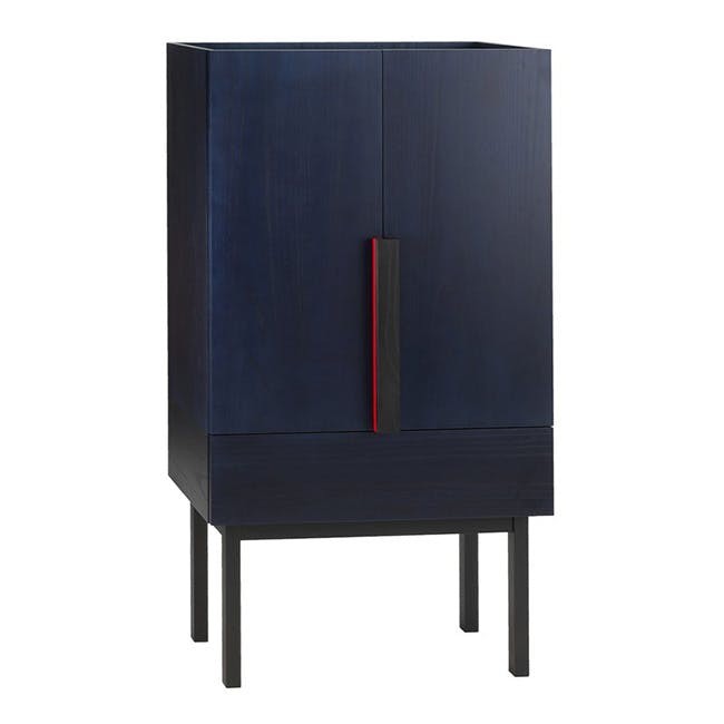 아리아케 Aizome cabinet indigo - 블랙 red 04546