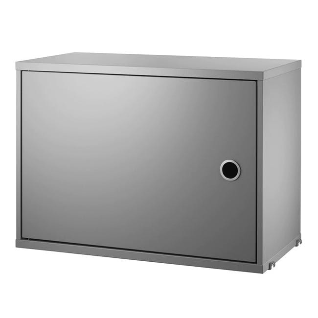 스트링 cabinet with swing door 58 x 30 cm grey 04213
