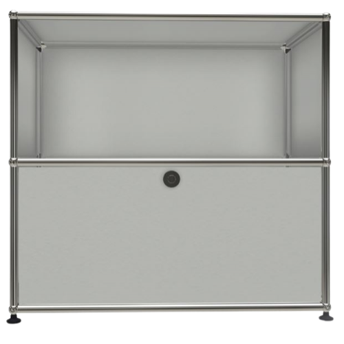 유에스엠 할러 1X2 모듈 (1-bottom-door 4-pannel W79 x H74) 라이트그레이 02939