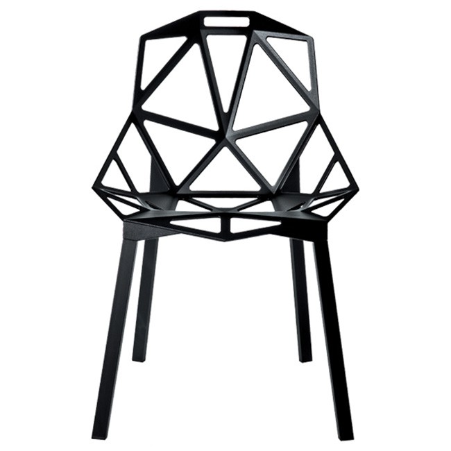 마지스 체어 의자_ONE 블랙 - painted 알루미늄 legs 15851
