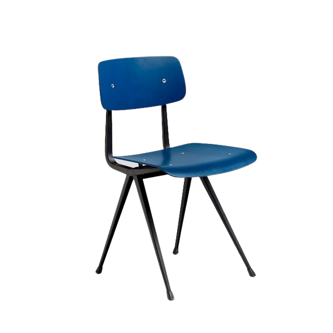 헤이 RESULT 체어 의자 블랙 POWDER COATED STEEL - 다크 블루 15753