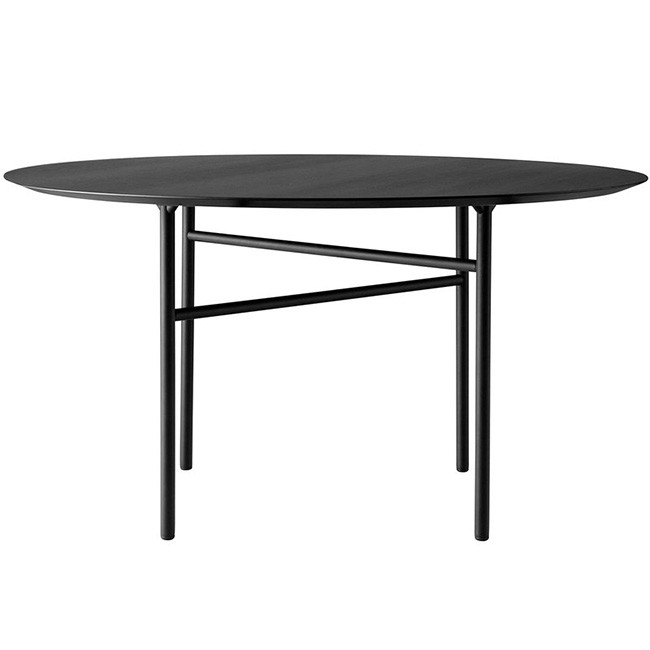 메누 스날게이드 라운드 테이블 138 cm 블랙 오크 15003