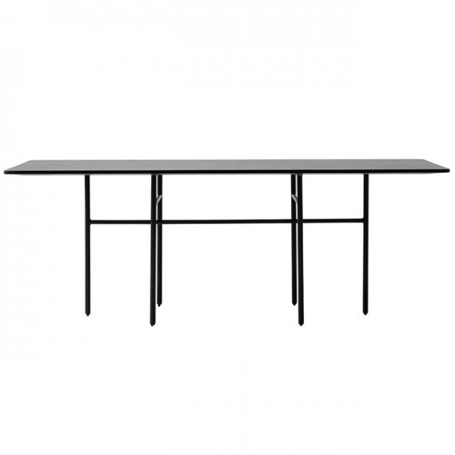 메누 스날게이드 테이블 200 x 90 cm 블랙 오크 14996