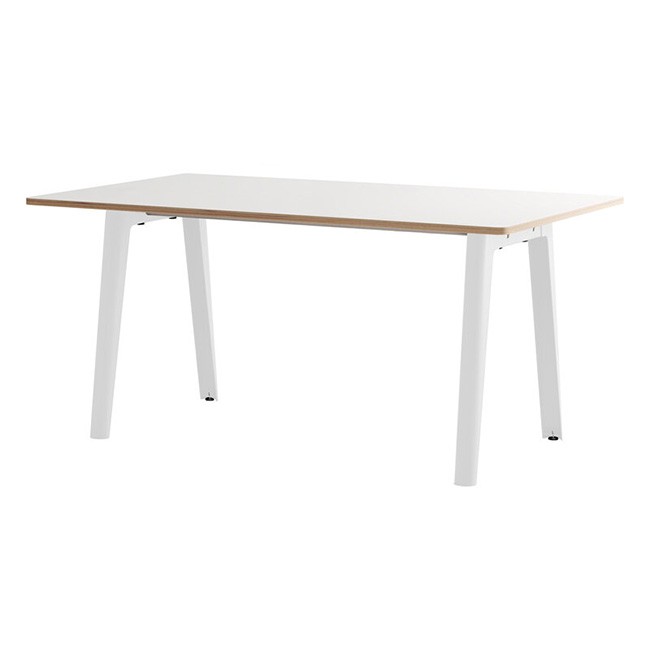 팁토 New Modern 테이블 160 x 95 cm 화이트 라미네이트 - cloudy 14609