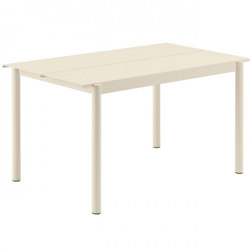 무토 리니어 Steel 테이블 140 x 75 cm 오프 화이트 14600