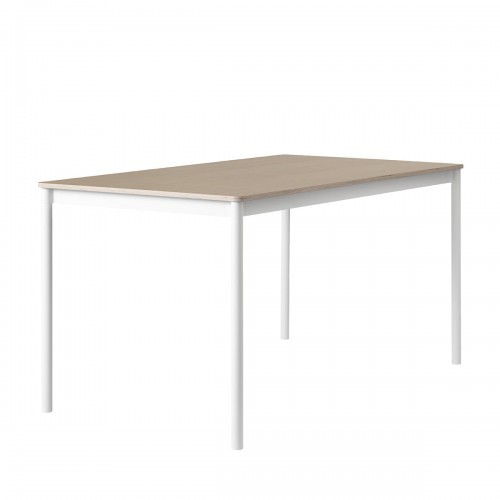 무토 베이스 테이블 (140x80cm) - 오크 & 화이트 14595