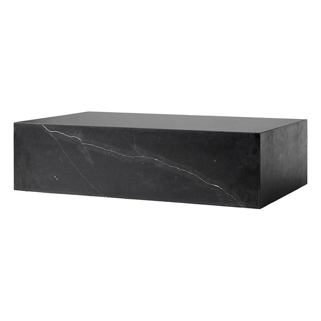 메누 Plinth 테이블 low 블랙 Marquina marble 14257