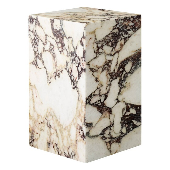 메누 Plinth 테이블 high Calacatta Viola marble 14171