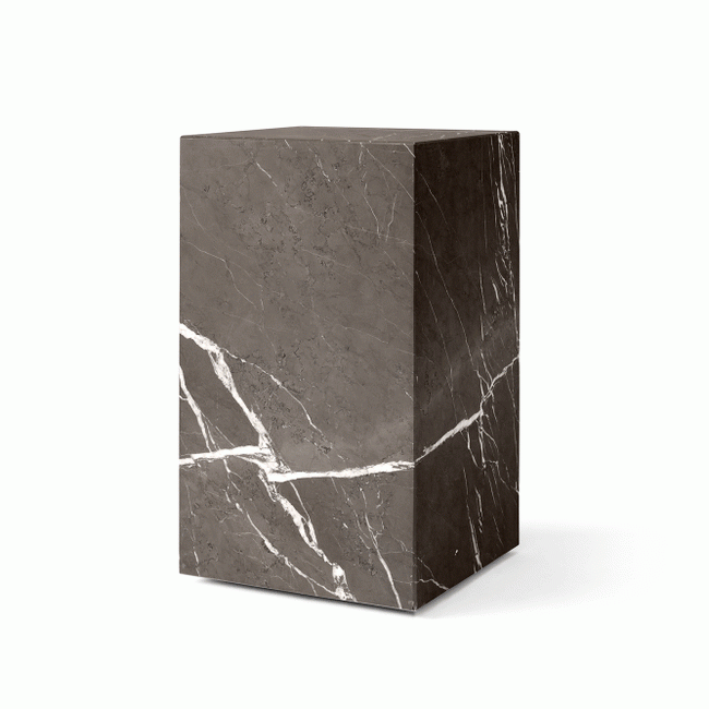 메누 Plinth 커피 테이블 High Gray Kendzo Marble 14117