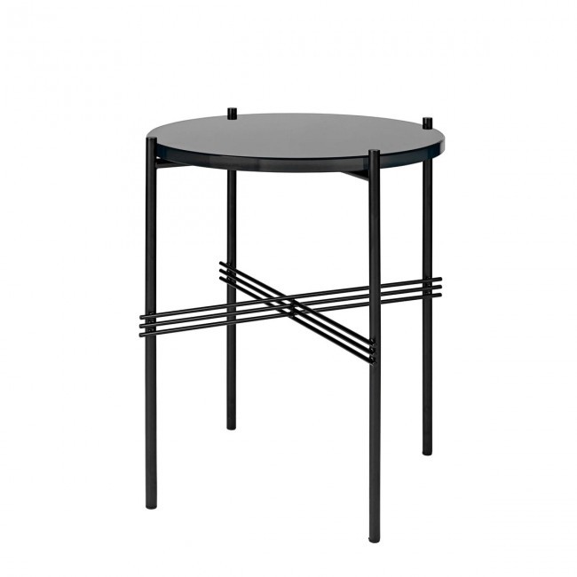 구비 TS 커피 테이블 40 cm - 블랙 & 글래스 13556