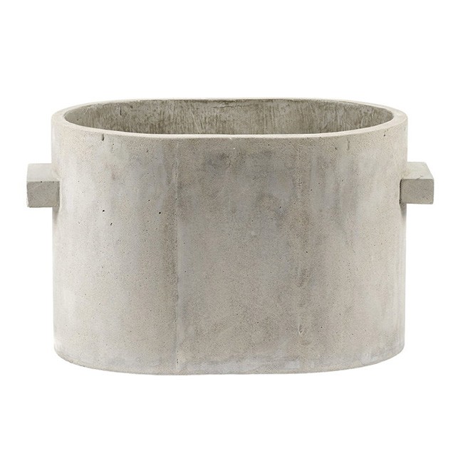 세락스 Concrete 플랜트 팟 오발 34 x 23 cm grey 22174