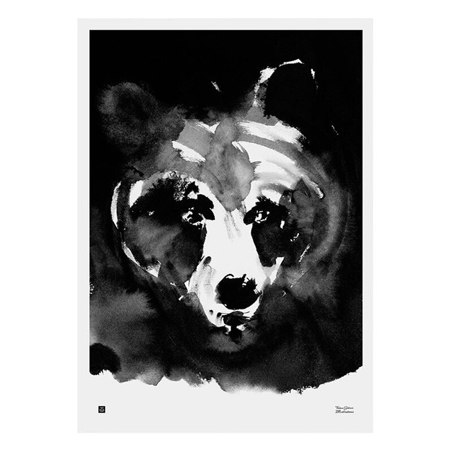 TE이엠유 Järvi Illustrations Mysterious Bear poster 50 x 70 cm 23707
