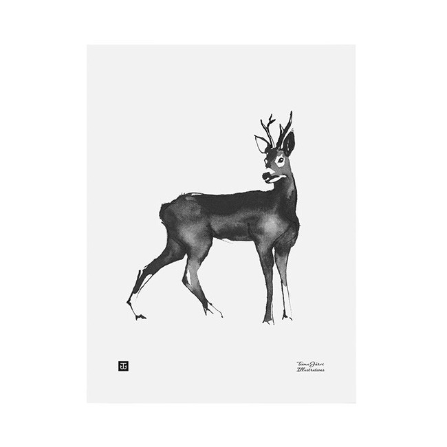 TE이엠유 Järvi Illustrations Deer poster 30 x 40 cm 23692