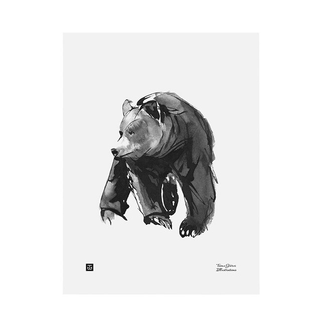 TE이엠유 Järvi Illustrations Gentle Bear poster 30 x 40 cm 23682